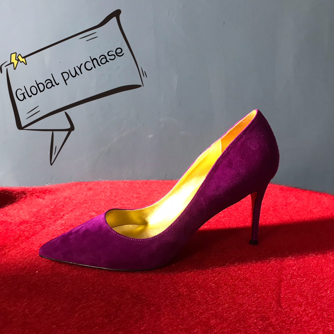 NO:100222,High-end customized autumn and winter classic series!  H8.5Cm, size 34-42. Customized model, no return or exchange. 9039-001 Purple deer leather, golden sheepskin, leather large bottom, official website synchronization Standard European code No:9039-001 Color:purple/gold Material:veau velours Lining:goat leather Heel height:8.5Cm Sole:leather sole Size:EUR 34-42 (US 4-11):,,christian louboutin,sheepskin19860909高端订制 秋冬精典款系列！ H8.5Cm,尺码34-42码. 订制款,不退不换.9039-001紫色鹿皮,金色羊皮里,真皮大大底,官网同步 标准欧码 No:9039-001 Color:purple/gold Material:veau velours Lining:goat leather Heel heigh:8.5Cm Sole:leather sole Size:EUR 34－42（US 4一11) :,,christian louboutin,sheepskin,Women's Shoes