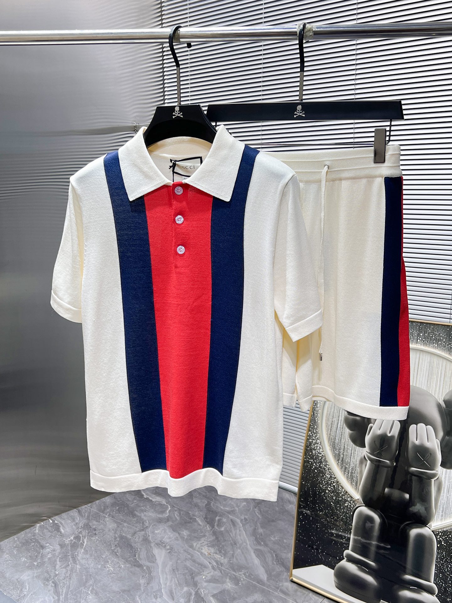 古奇  GUCCI  2025ss新款 短袖  针织衫 套装 ，高端版本！专柜...