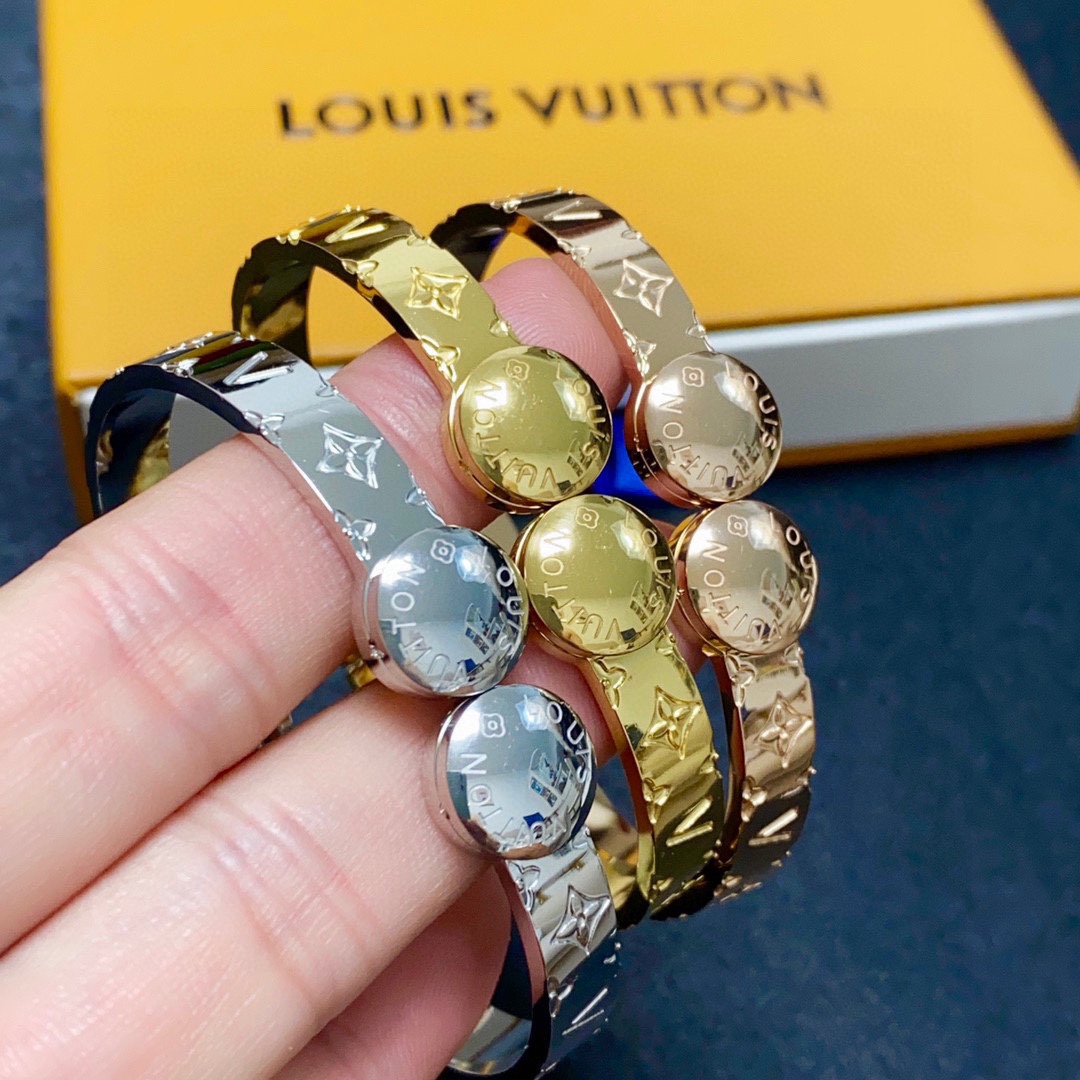 Louis Vuitton Sieraden Armbanden Wit Vintage