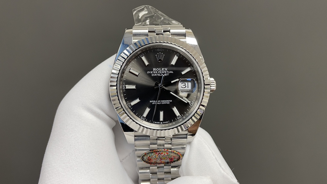 Rolex Watch Grey White