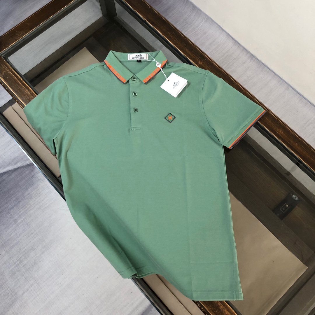  A🍃Hermes H家 爱马仕  2025最新款男士短袖Polo衫，品牌最新设计元素！既不单调也不复杂