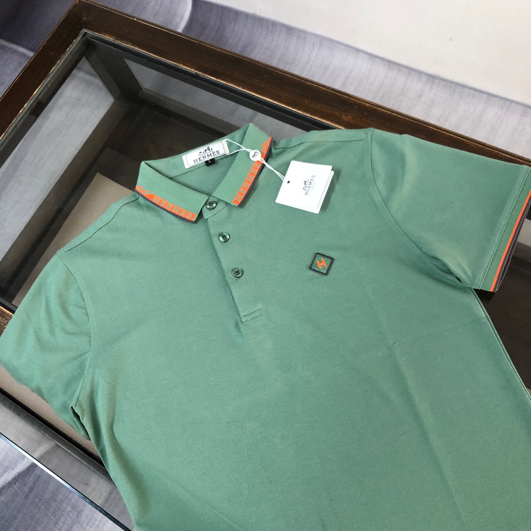  A🍃Hermes H家 爱马仕  2025最新款男士短袖Polo衫，品牌最新设计元素！既不单调也不复杂