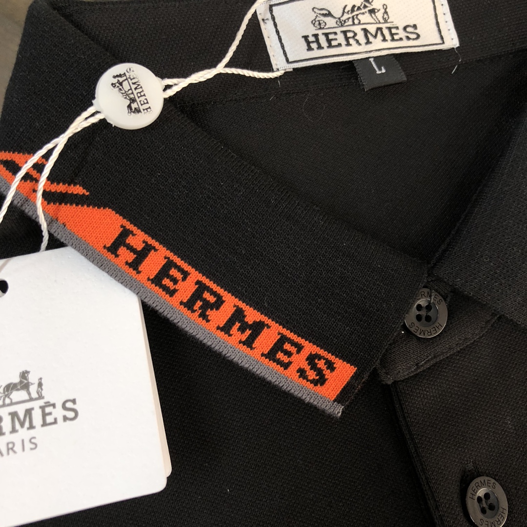  A🍃Hermes H家 爱马仕  2025最新款男士短袖Polo衫，品牌最新设计元素！既不单调也不复杂