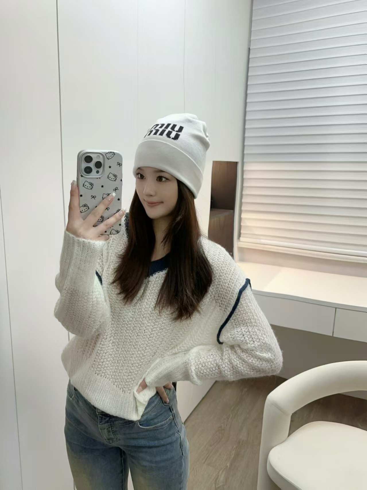 【Miumiu】🧢 Gorra de marca muy fácil de combinar, ¡cómprala ya! Modelo clásico de la web oficial, Xiaohongshu, ¡modelo p…