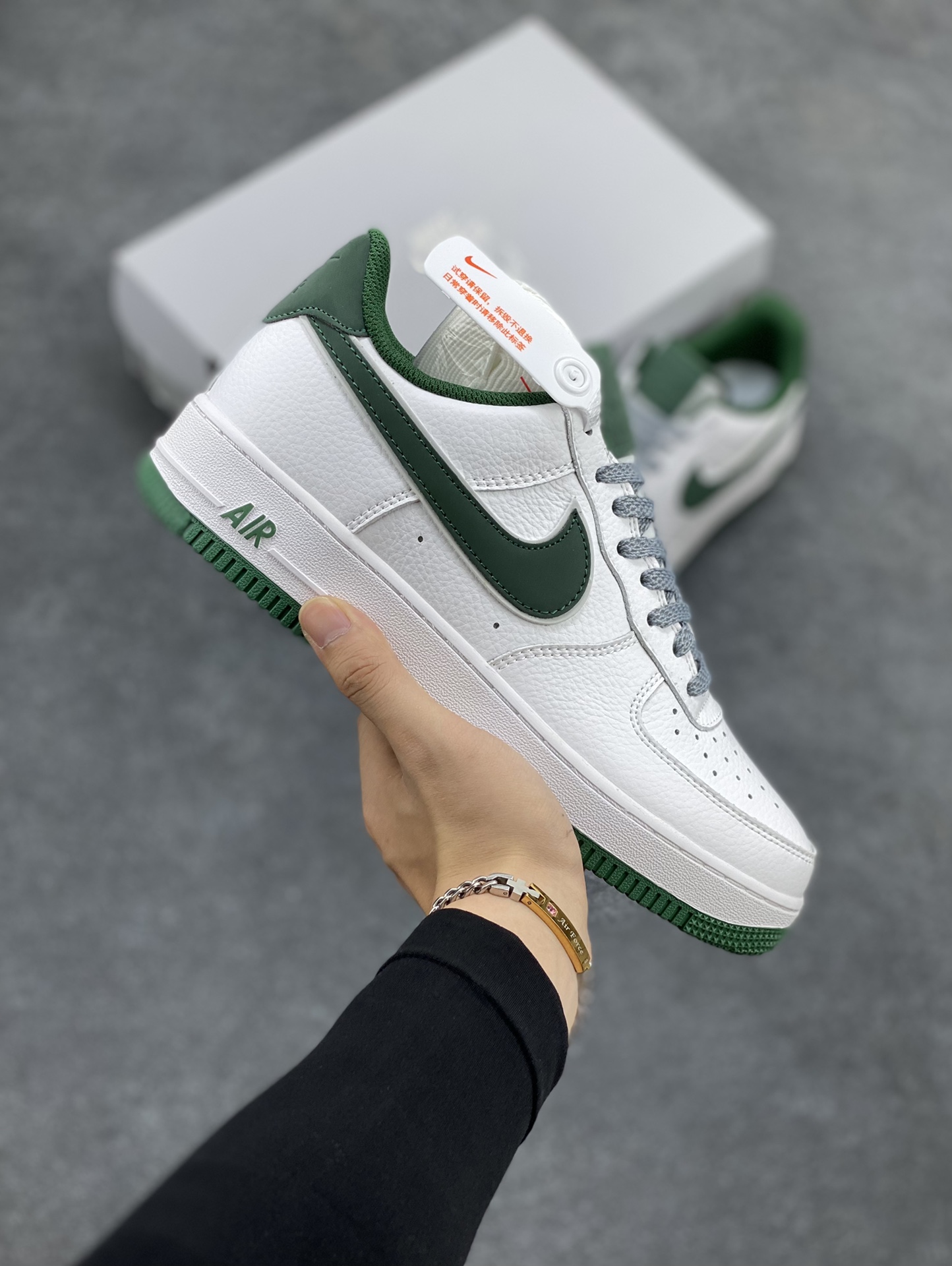 Air Jordan Force 1 Sapatos de Skate Air Jordan Verde Branco Tops Baixos