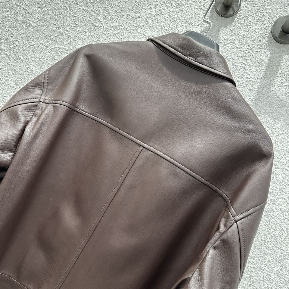 P2254 Single-Stealed Women’s Cloak: Stylish Maiso * Margiel 24 Autumn Collection, Imported Lambskin. - 图片 7