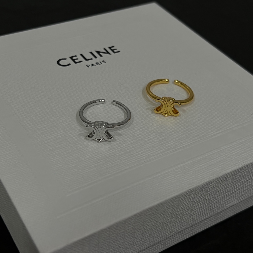 【批70】Celine赛琳  戒指 Celine一直是简约时尚界的标杆大胆的设计 百看不厌▪️搭配起来更Fashion ✨✨