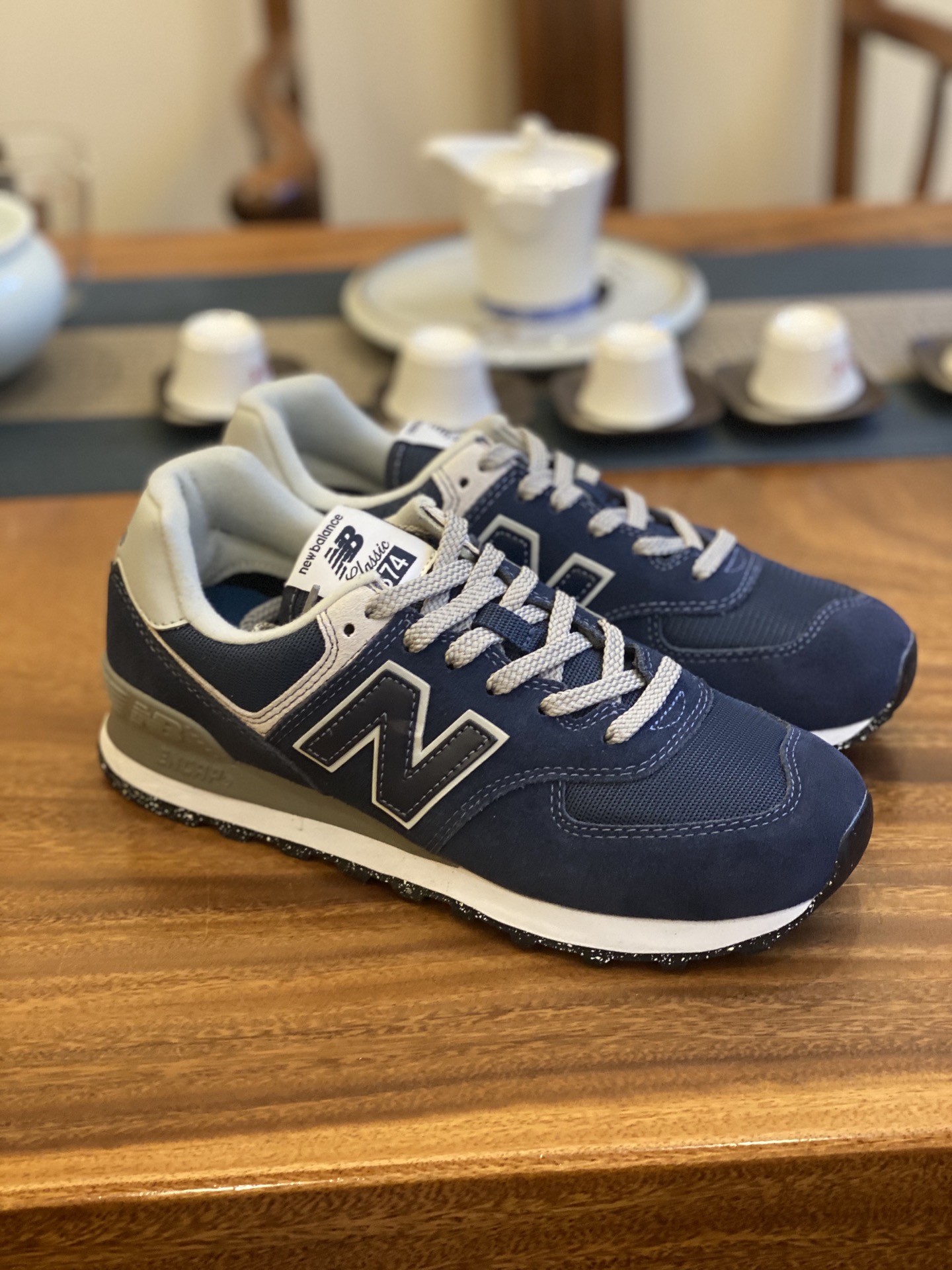 😇 DT版  平台货 NB 经典款 574 海军蓝 ML574EVN 男女鞋 36 37 37.5 38 38.5 39