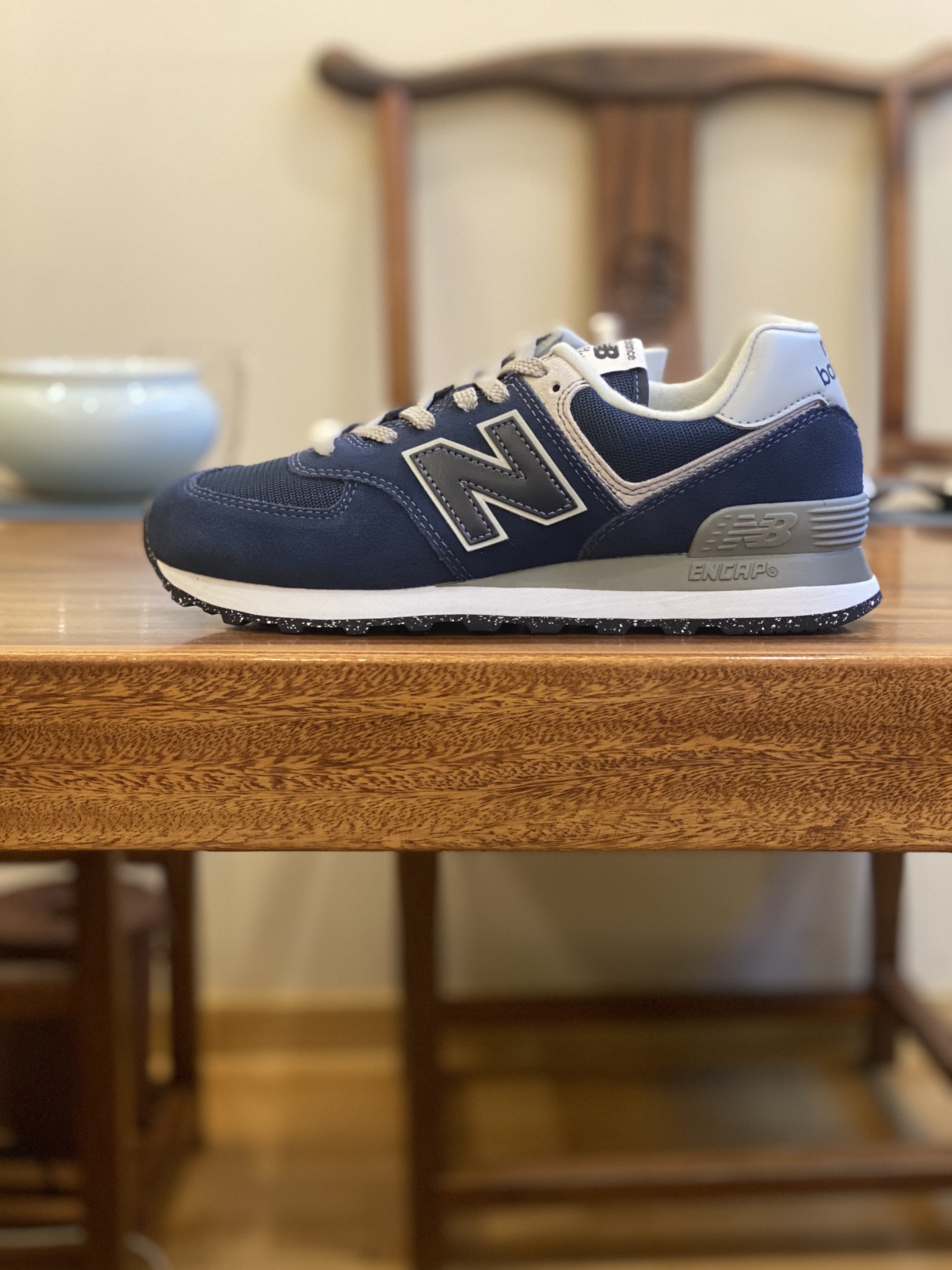 😇 DT版  平台货 NB 经典款 574 海军蓝 ML574EVN 男女鞋 36 37 37.5 38 38.5 39