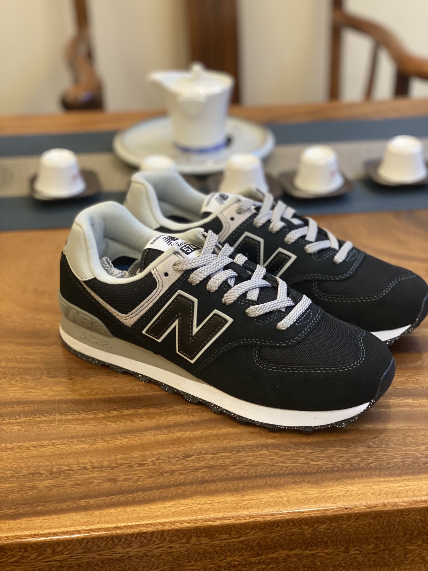 😇 DT版  平台货 NB 经典款 574 黑色 ML574EVB 男女鞋 36 37 37.5 38 38.5 39.