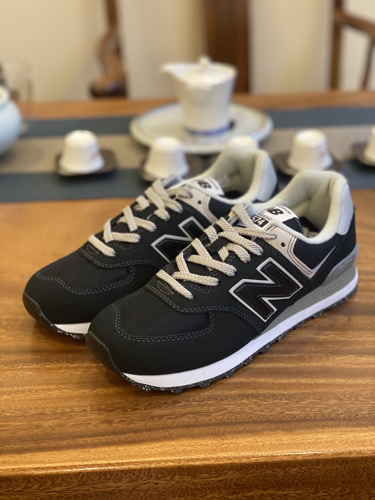 😇 DT版  平台货 NB 经典款 574 黑色 ML574EVB 男女鞋 36 37 37.5 38 38.5 39.