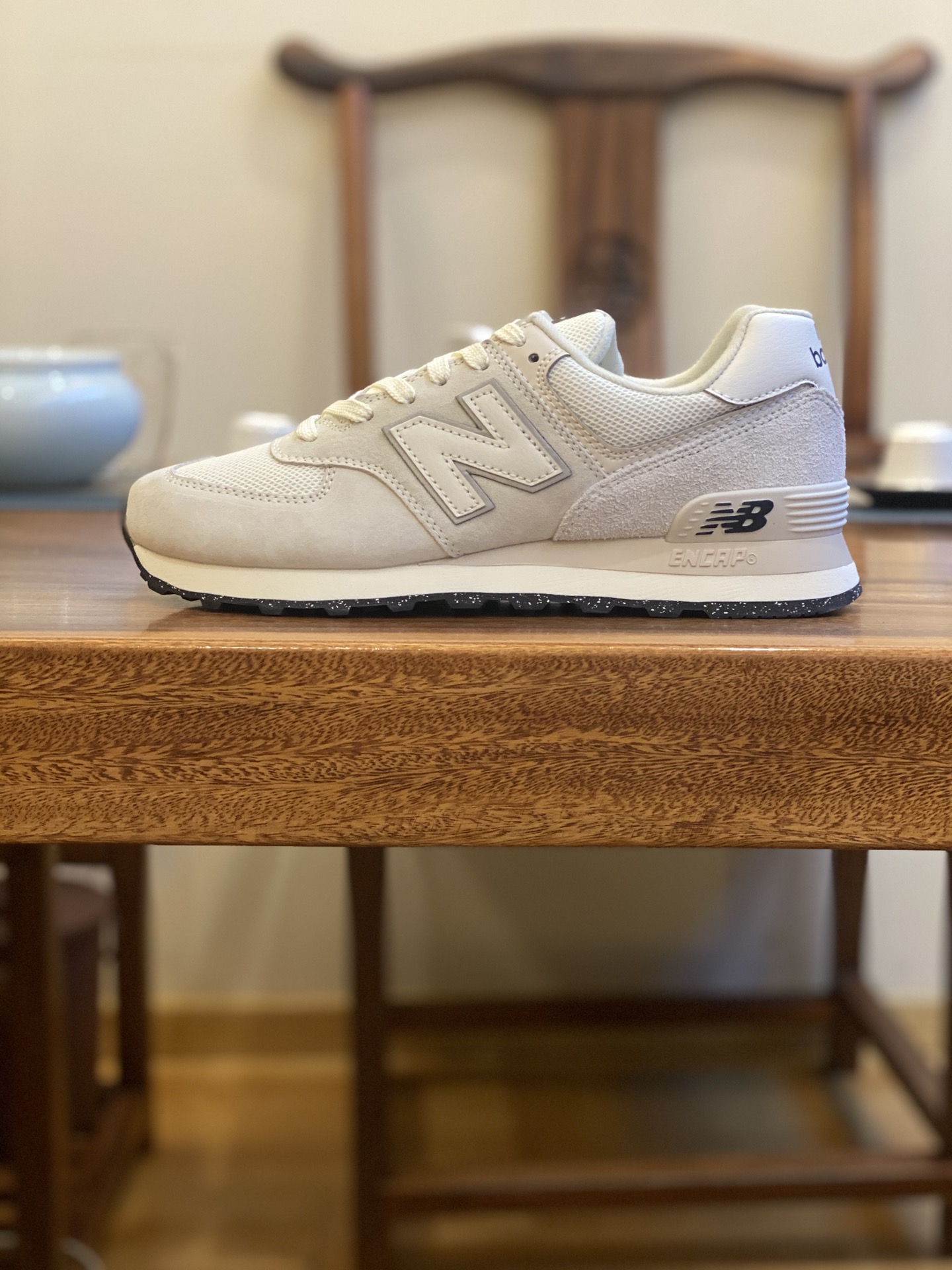 😇 DT版  平台货 NB 经典款 574 白色 U574LS2 男女鞋 36 37 37.5 38 38.5 39.5