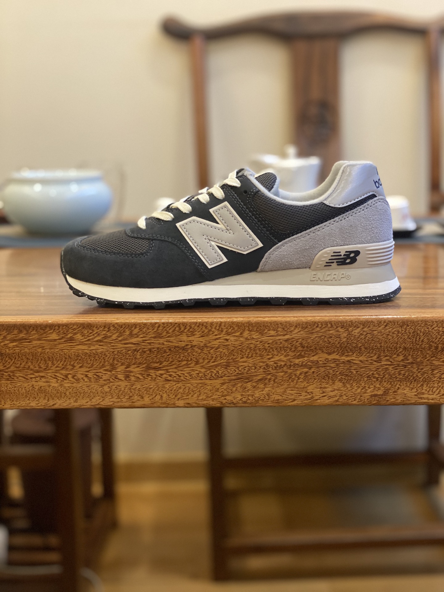 😇 DT版  平台货 NB 经典款 574 蓝灰 U574GM2男女鞋 36 37 37.5 38 38.5 39.5 
