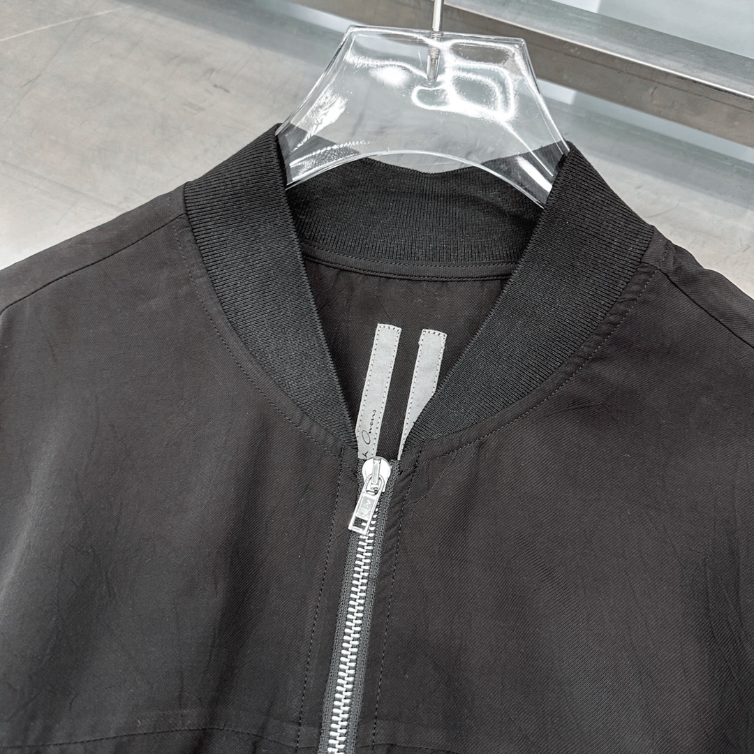  🆕Rickowens｜新款开衫，天丝面料手感柔软，垂顺感超棒，棒球版型显瘦百搭，短款小个子友好，尺码S