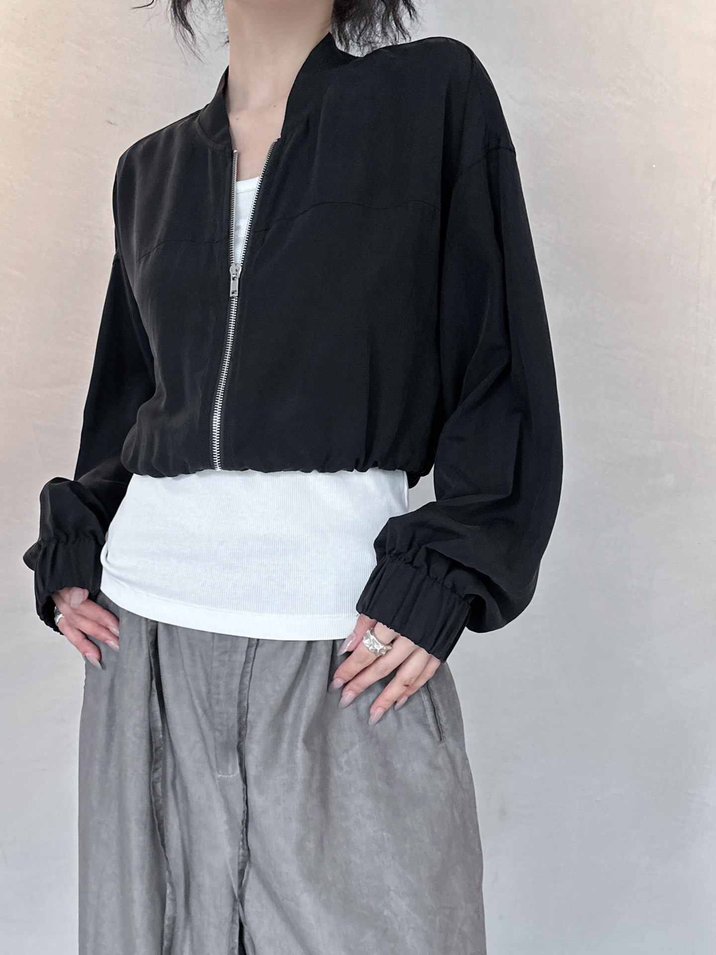  🆕Rickowens｜新款开衫，天丝面料手感柔软，垂顺感超棒，棒球版型显瘦百搭，短款小个子友好，尺码S