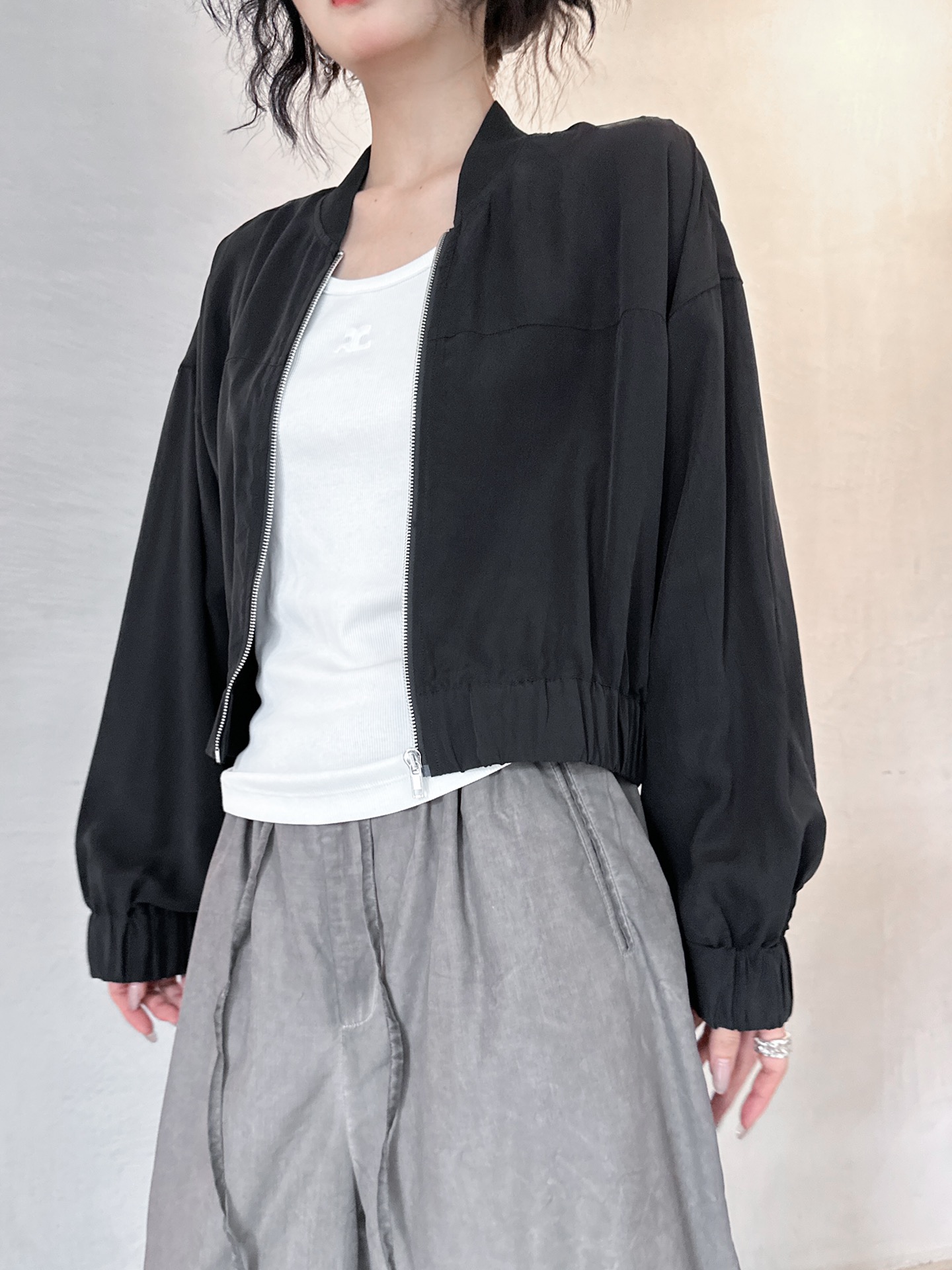  🆕Rickowens｜新款开衫，天丝面料手感柔软，垂顺感超棒，棒球版型显瘦百搭，短款小个子友好，尺码S