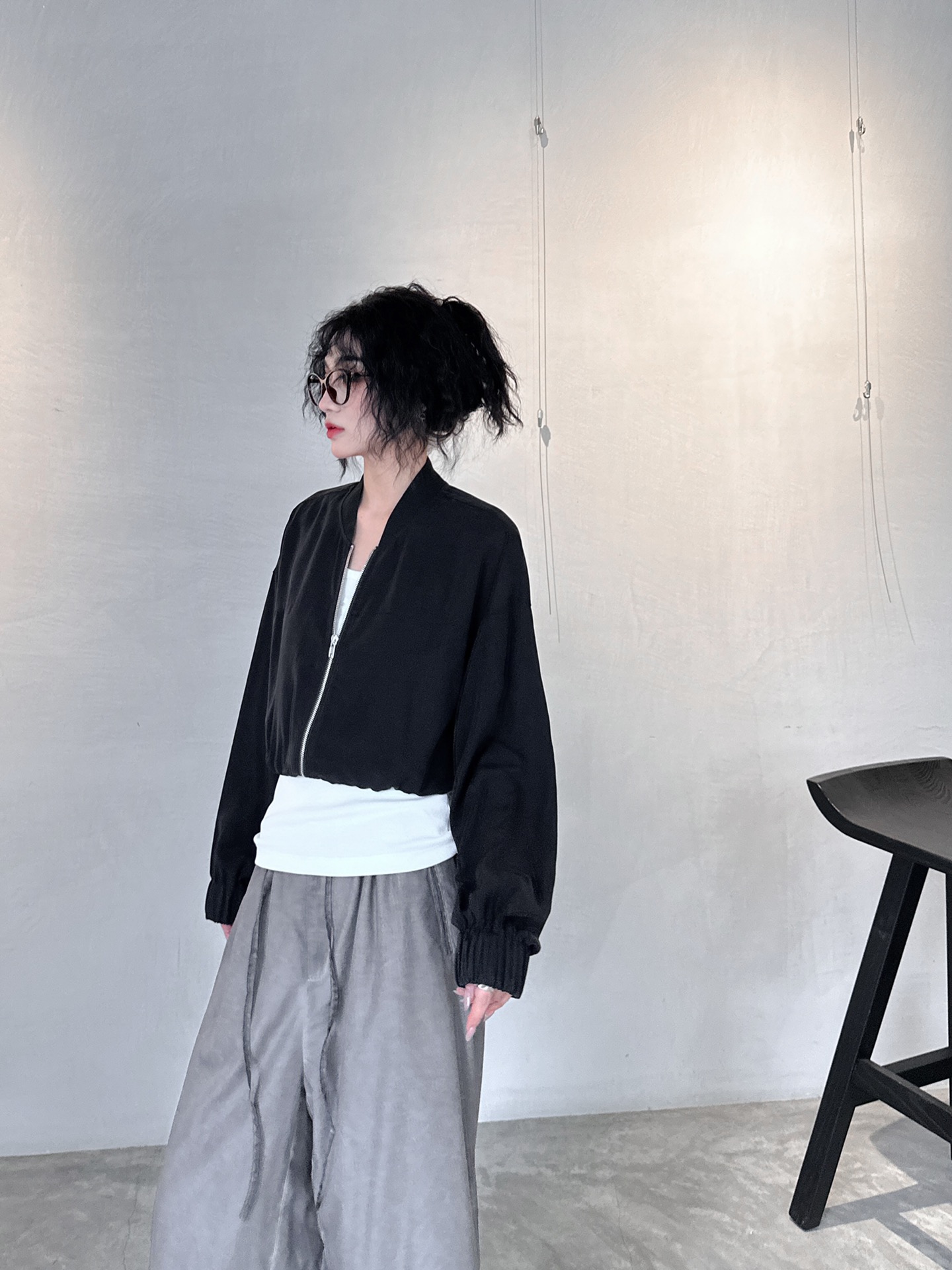  🆕Rickowens｜新款开衫，天丝面料手感柔软，垂顺感超棒，棒球版型显瘦百搭，短款小个子友好，尺码S