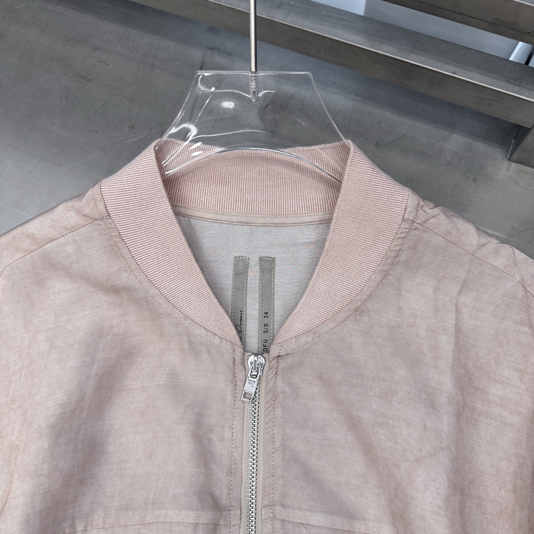  🆕Rickowens｜新款开衫，天丝面料手感柔软，垂顺感超棒，棒球版型显瘦百搭，短款小个子友好，尺码S
