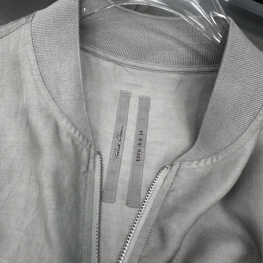  🆕Rickowens｜新款开衫，天丝面料手感柔软，垂顺感超棒，棒球版型显瘦百搭，短款小个子友好，尺码S