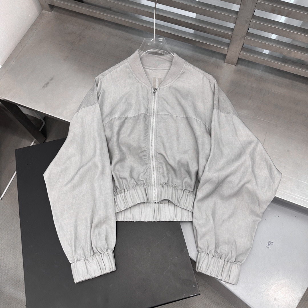  🆕Rickowens｜新款开衫，天丝面料手感柔软，垂顺感超棒，棒球版型显瘦百搭，短款小个子友好，尺码S