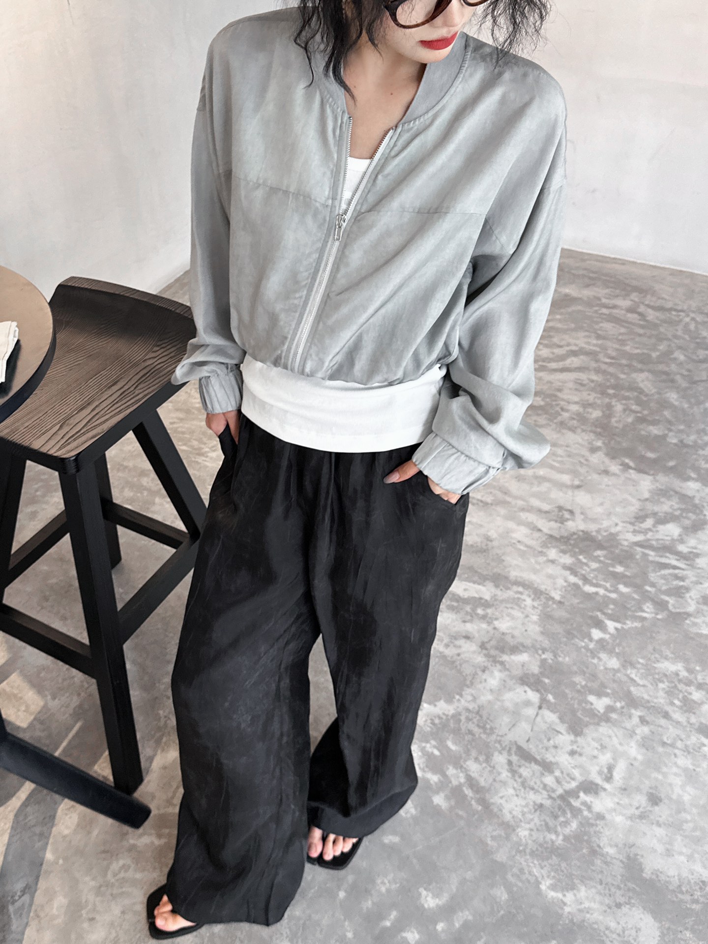  🆕Rickowens｜新款开衫，天丝面料手感柔软，垂顺感超棒，棒球版型显瘦百搭，短款小个子友好，尺码S