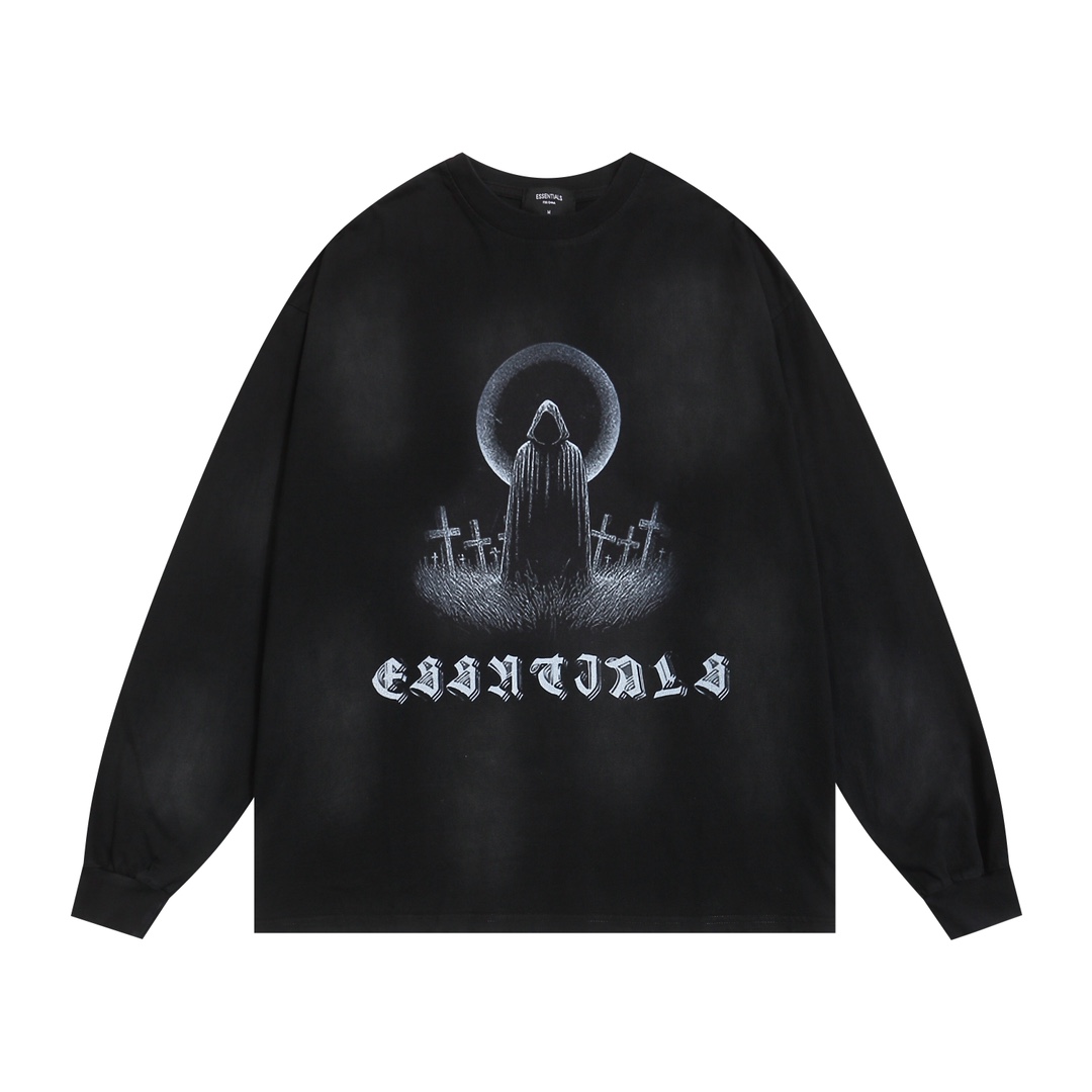 ESSENTIALS Clothing T-Shirt Black Essential Long Sleeve