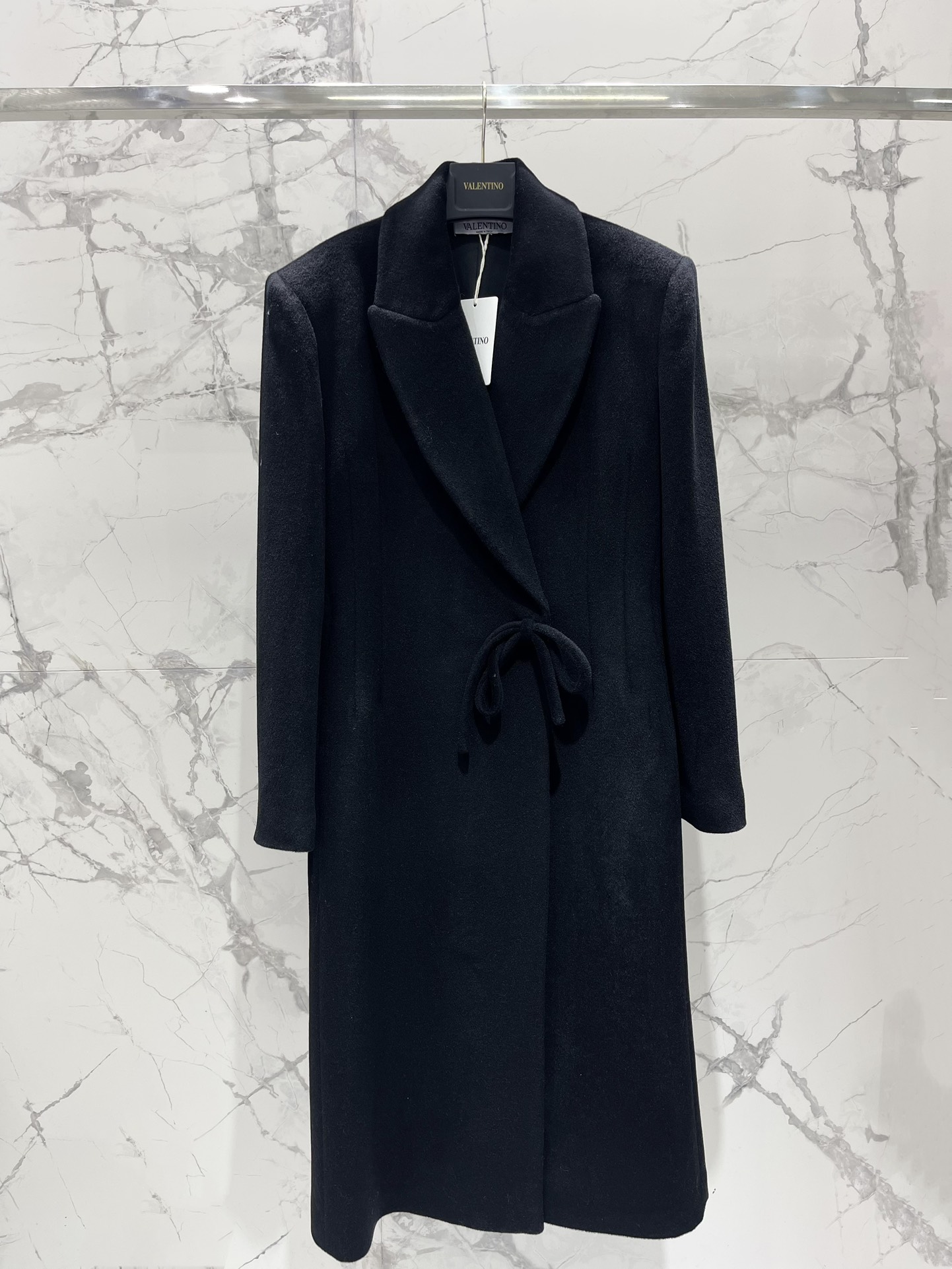 Valentino Women’s Wool and Cashmere Bow Collar Coat – Elegant & Warm