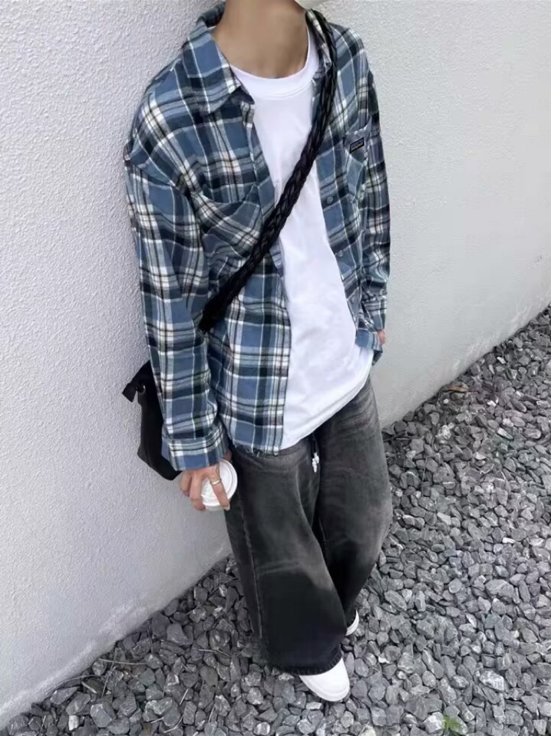 Patagonia Blue Fur-Grained Cotton Shirt in Sizes M-XL, Section FZ 264 - 图片 8