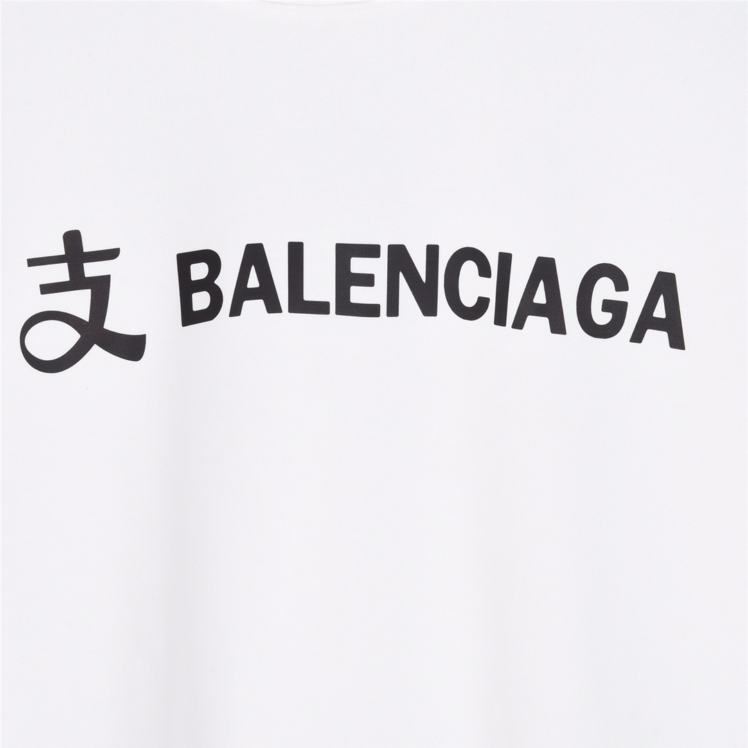 Balencia巴黎世家联名支付宝印花圆领卫衣