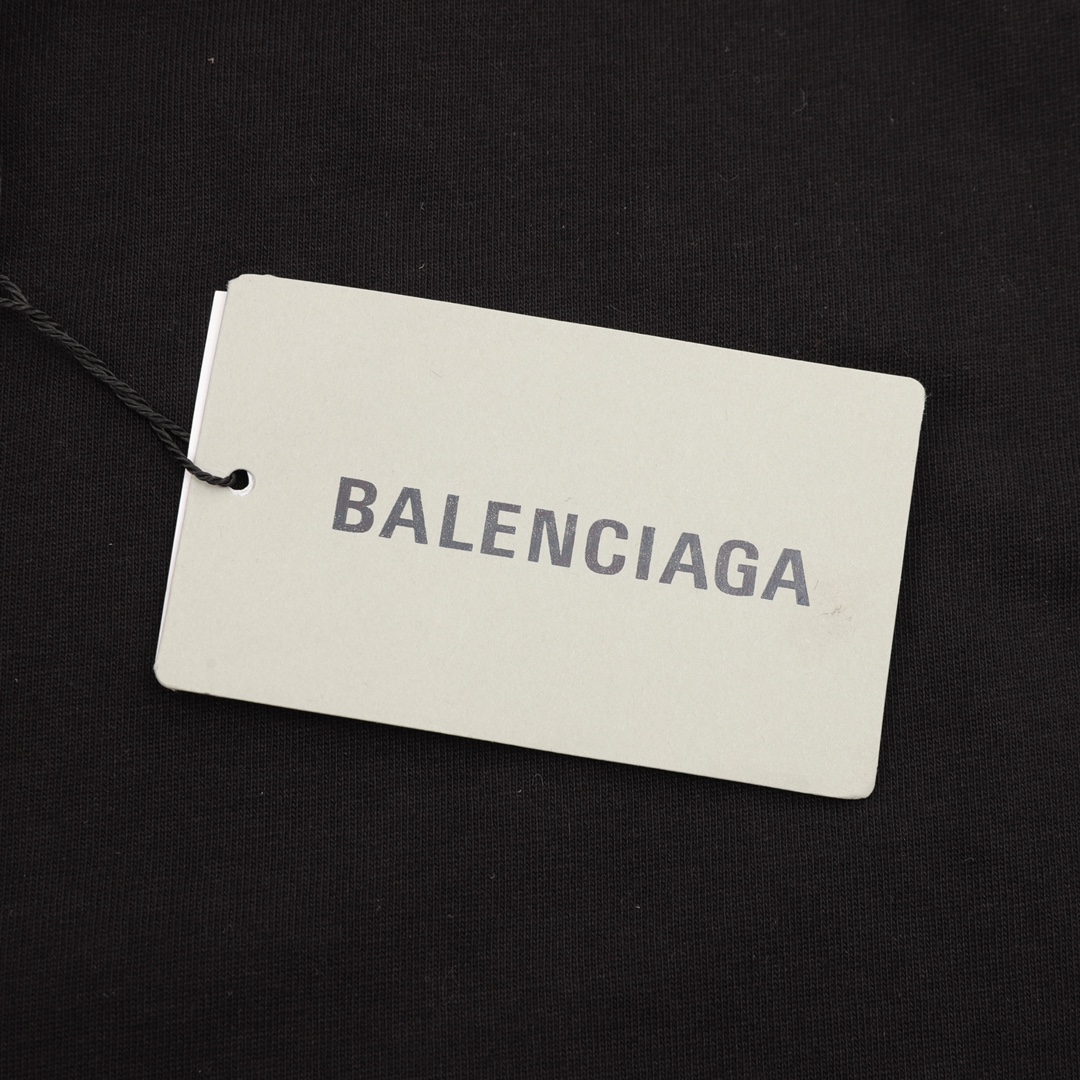 balenciaga/巴黎世家 夜景比特币双面圆领短袖