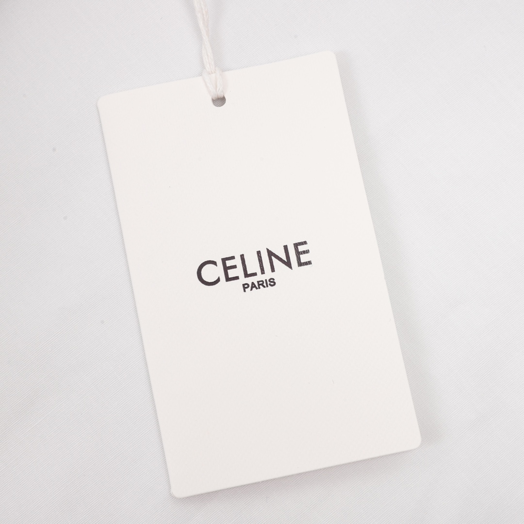 CELINE/赛琳 胸口刺绣签府绸长袖衬衫