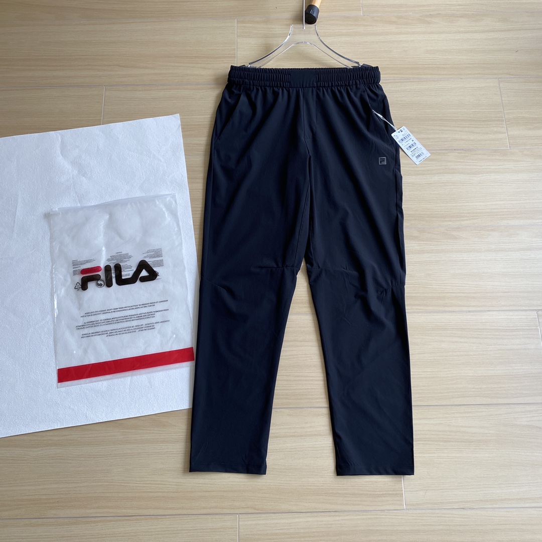 Fila Kleidung Pants & Hosen Schwarz Männer Herbstsammlung Fashion Schnelltrocknen