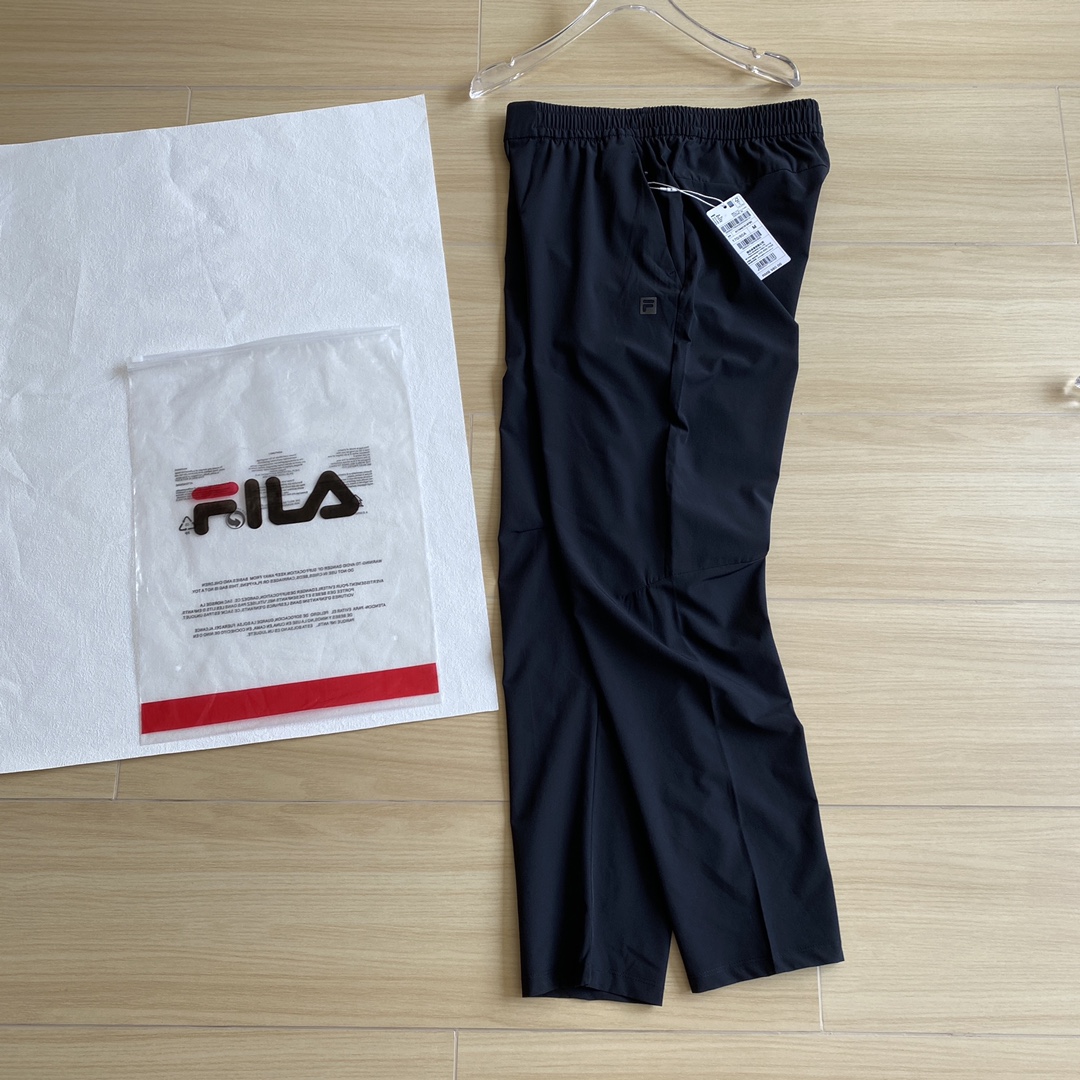 Fila Kleidung Pants & Hosen Schwarz Männer Herbstsammlung Fashion Schnelltrocknen