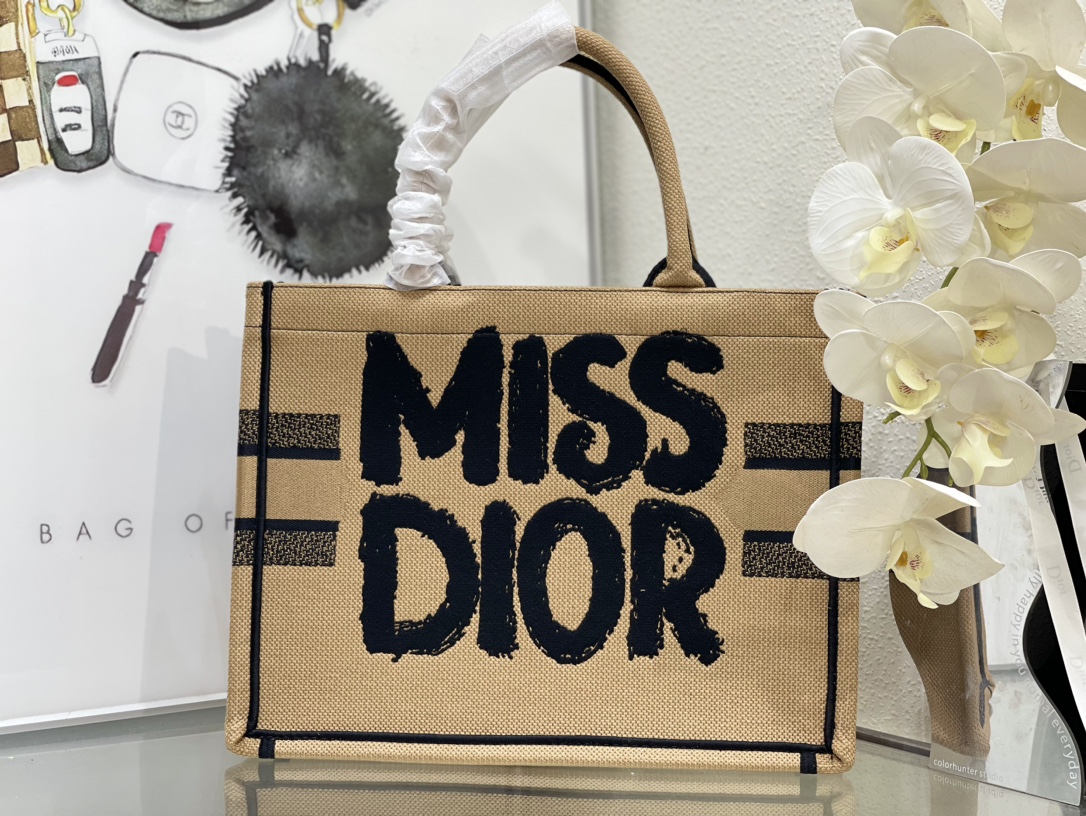 ديور Dior Book Tote حقيبة حقيبة توتا Vintage