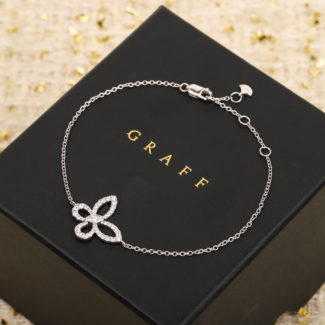 Enchanting Butterfly Shadow Diamond Bracelets: Graf’s Butterfly Mirage Series in Oxygen 925 Silver - 图片 2