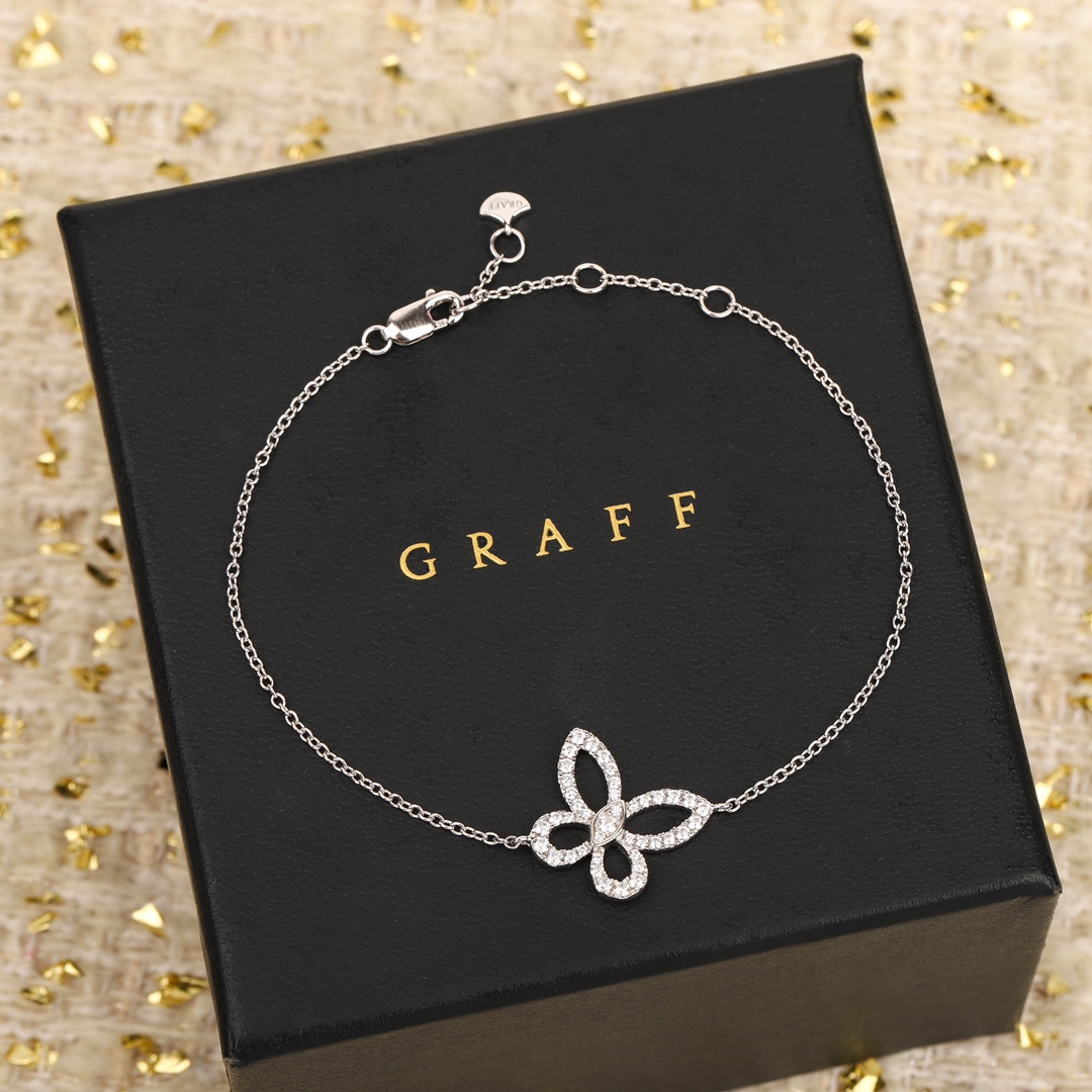 Enchanting Butterfly Shadow Diamond Bracelets: Graf’s Butterfly Mirage Series in Oxygen 925 Silver