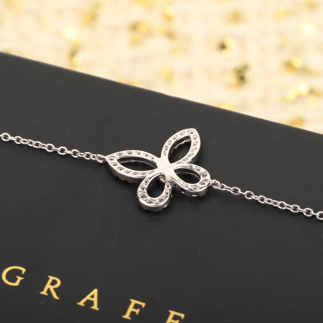 Enchanting Butterfly Shadow Diamond Bracelets: Graf’s Butterfly Mirage Series in Oxygen 925 Silver - 图片 4