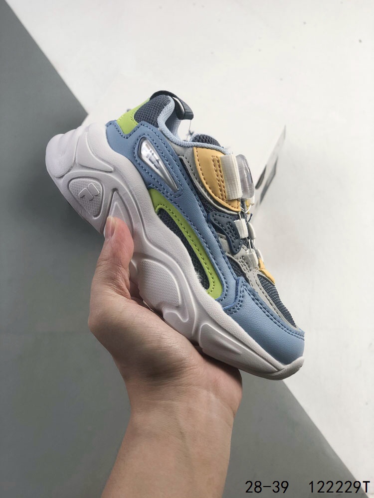 图片[3]-🈴️ 萌娃童鞋！FILA 斐乐 童鞋儿童锁扣老爹鞋跑步鞋春秋季新款男女童大小童软底运动鞋魔术贴网面透气跑步鞋 ID：122229T-选品中心