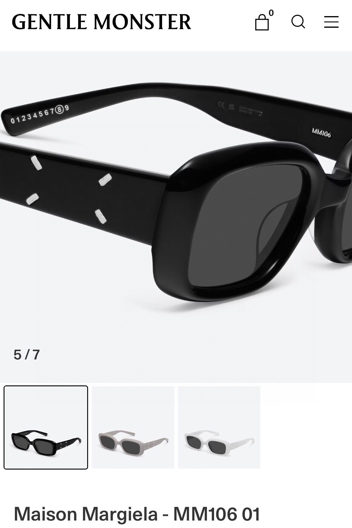 Gentle Monster Sonnenbrille Schwarz