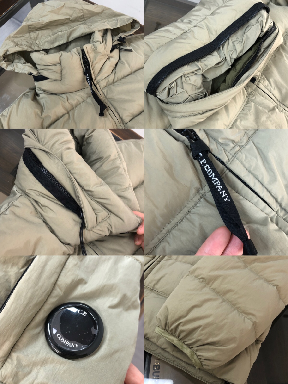 p565.00 CP.COMPANY 新款专柜同步，CP经典羽绒服，90进口羽绒 特殊高密记忆面料原厂染色防水，具备透气且防风功能 上身体感保温舒适度极好  简洁大方的设计 深受户外旅游爱好人士偏爱 也适合平时商务穿着的百搭款 所有辅料原版定制 实物拍照 现货供应  
颜色：黑色 卡其色 橘色
尺码：M-L-XL-XXL

