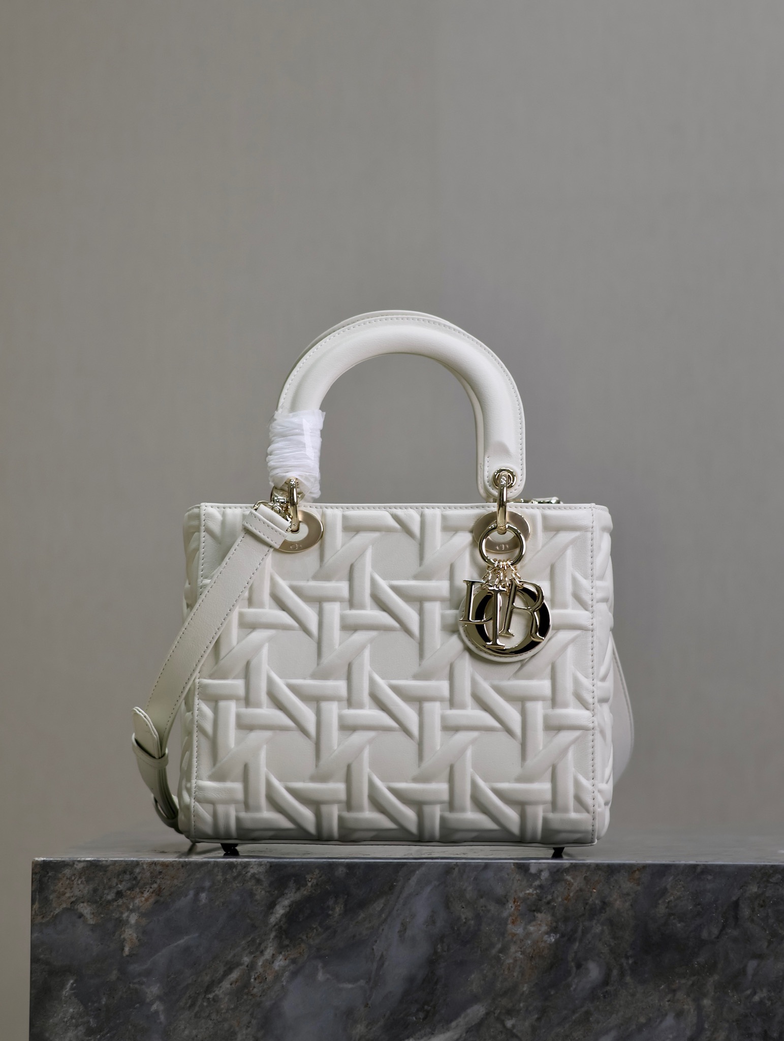 Dior 7 Star
 Bags Handbags Gold White Cowhide Fall/Winter Collection Lady