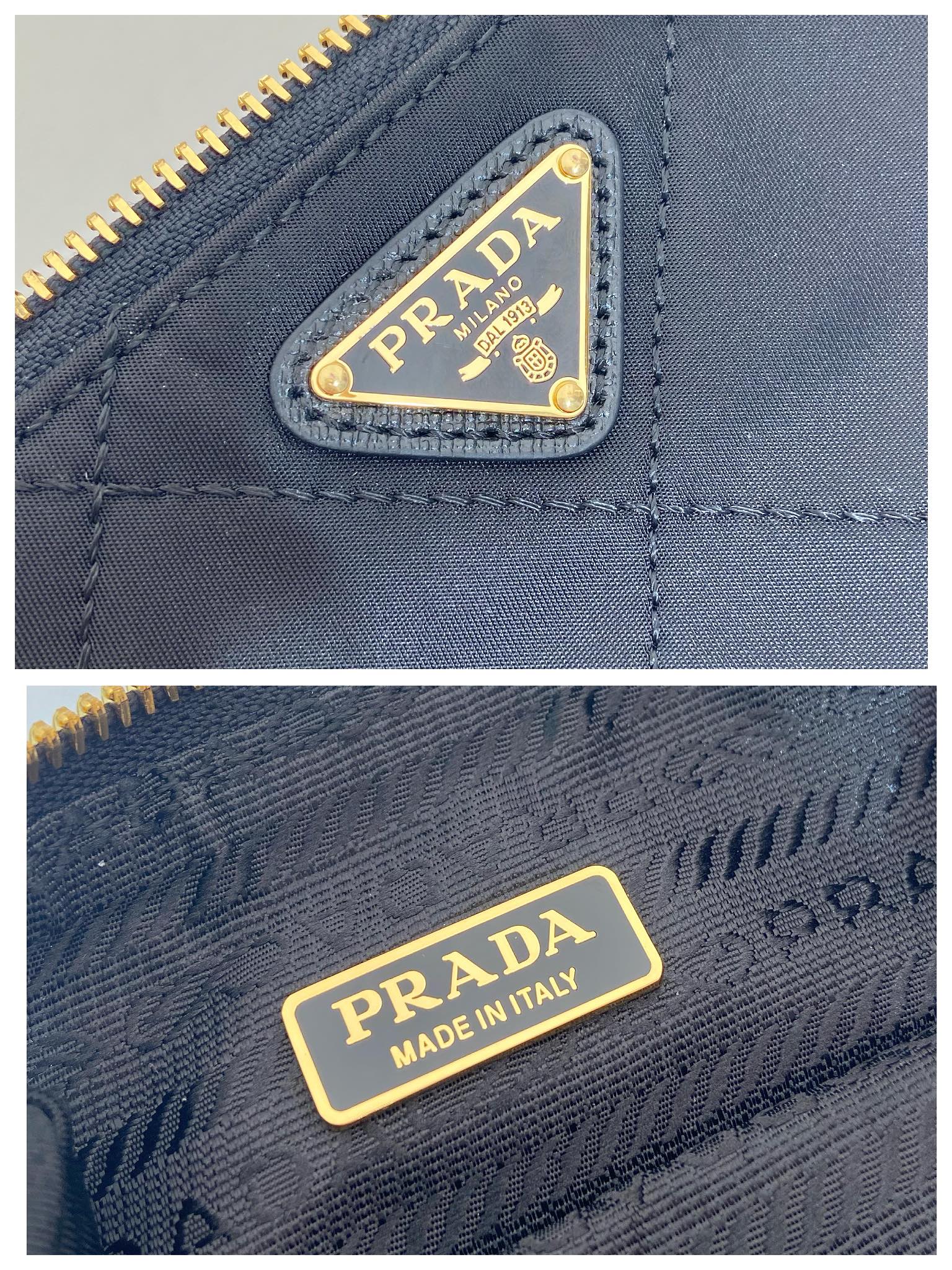 Prada Style Nylon Hobo Bag Bags Hobo Bag detail image 9 from source 719310