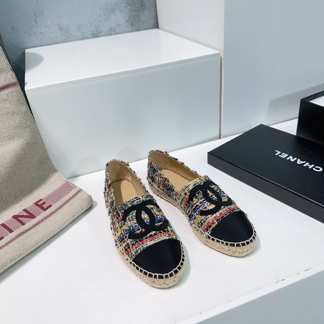 🔥CHANEL* ¡Zapatos de pescador Double C clásicos de nuevo color Four Seasons! Compra original y desarrollo! ¡Las telas …