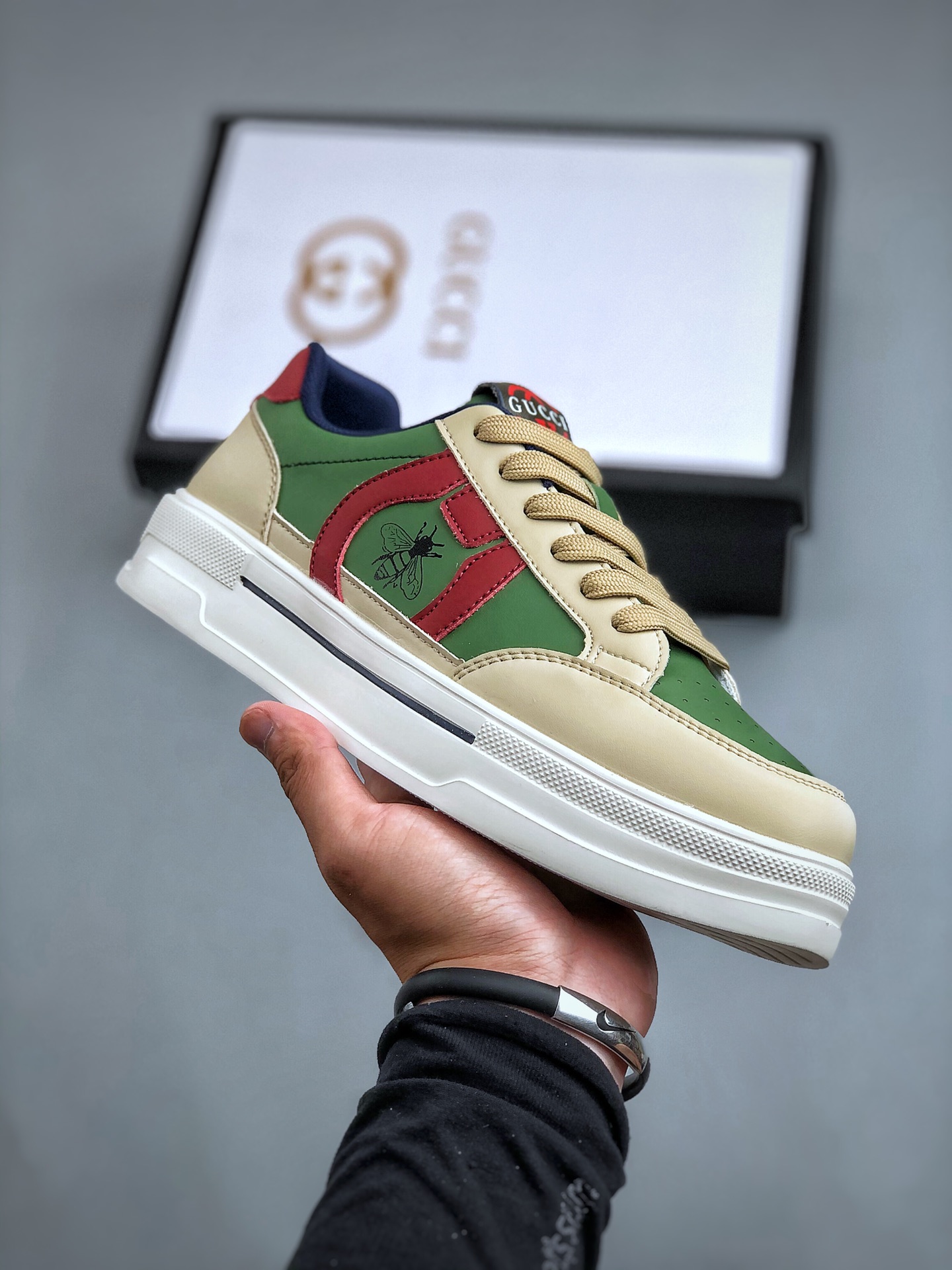 高奢古驰Gucci Screener GG High-Top Sneaker休闲潮鞋系列