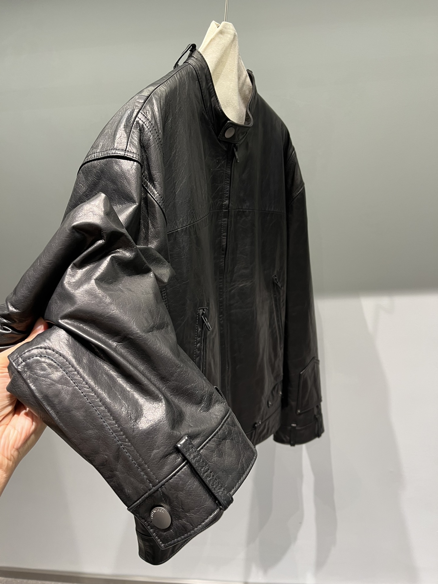 P2185 SINGLE-SIZE FEMALE SUIT PACKED, PARISIAN OIL WAX HUSK COAT, UNIQUE DESIGN, FEMALE, LOOSE-STYLE - 图片 7