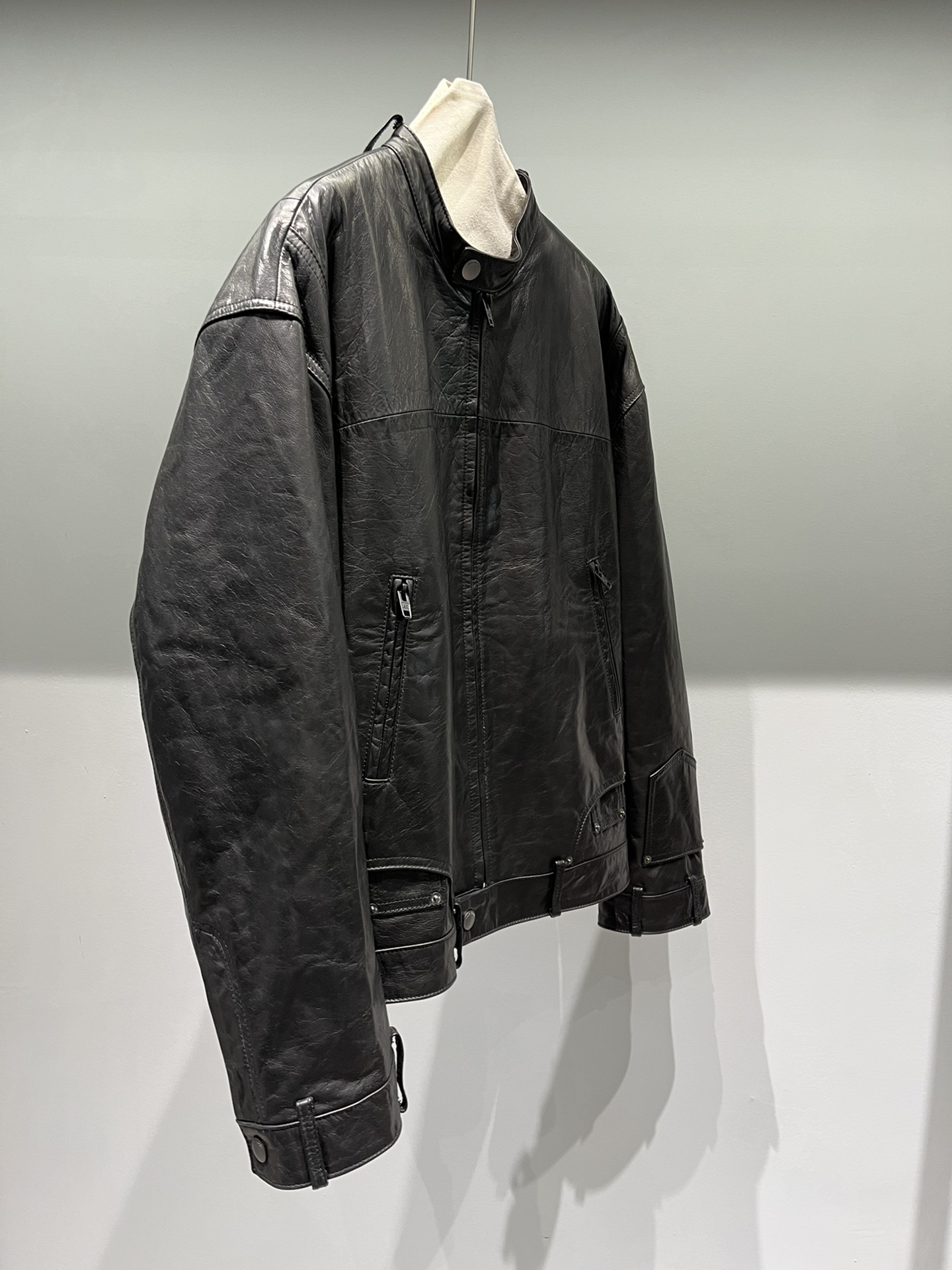 P2185 SINGLE-SIZE FEMALE SUIT PACKED, PARISIAN OIL WAX HUSK COAT, UNIQUE DESIGN, FEMALE, LOOSE-STYLE - 图片 3