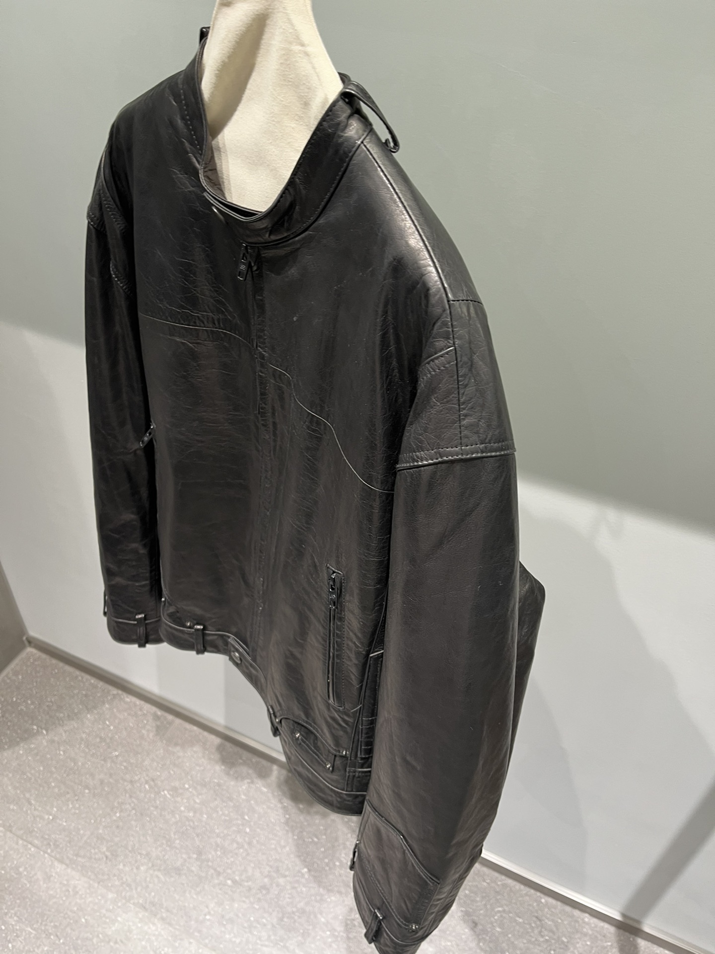 P2185 SINGLE-SIZE FEMALE SUIT PACKED, PARISIAN OIL WAX HUSK COAT, UNIQUE DESIGN, FEMALE, LOOSE-STYLE - 图片 4