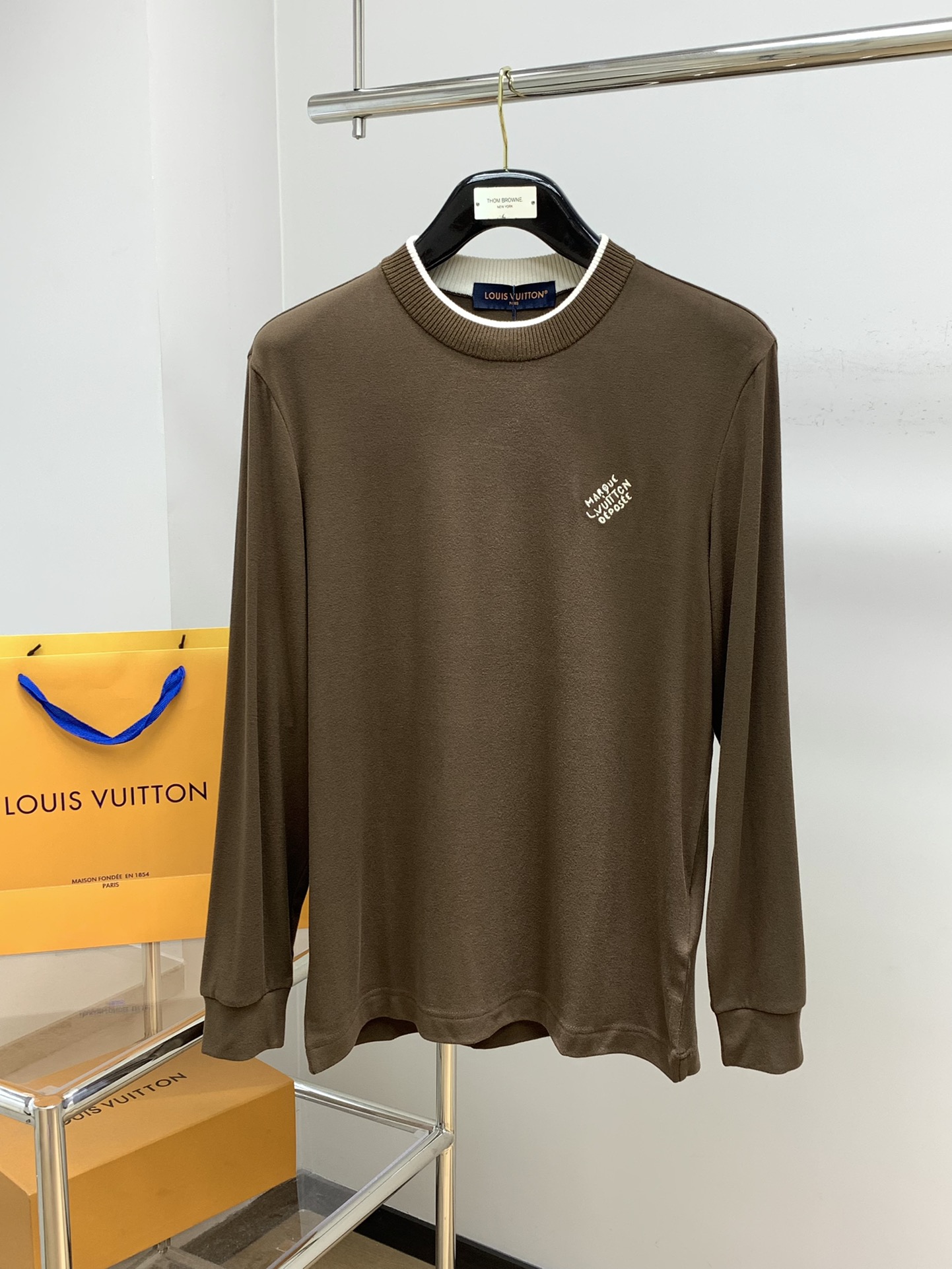 Louis Vuitton Clothing T-Shirt Best Quality Replica
 Embroidery Fall Collection Fashion Long Sleeve