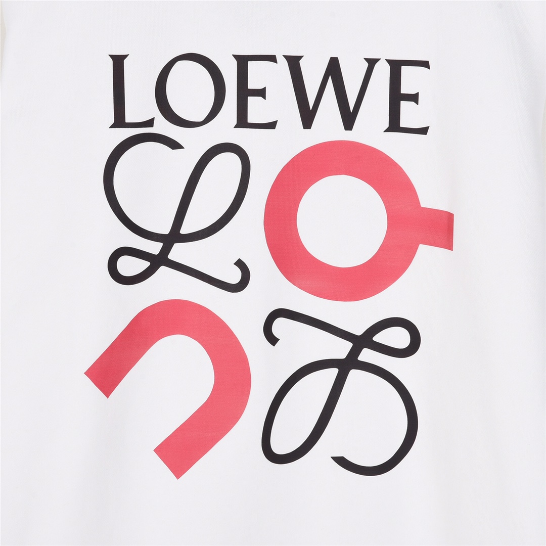 LOEWE罗意威24ss情人节限定印花圆领卫衣