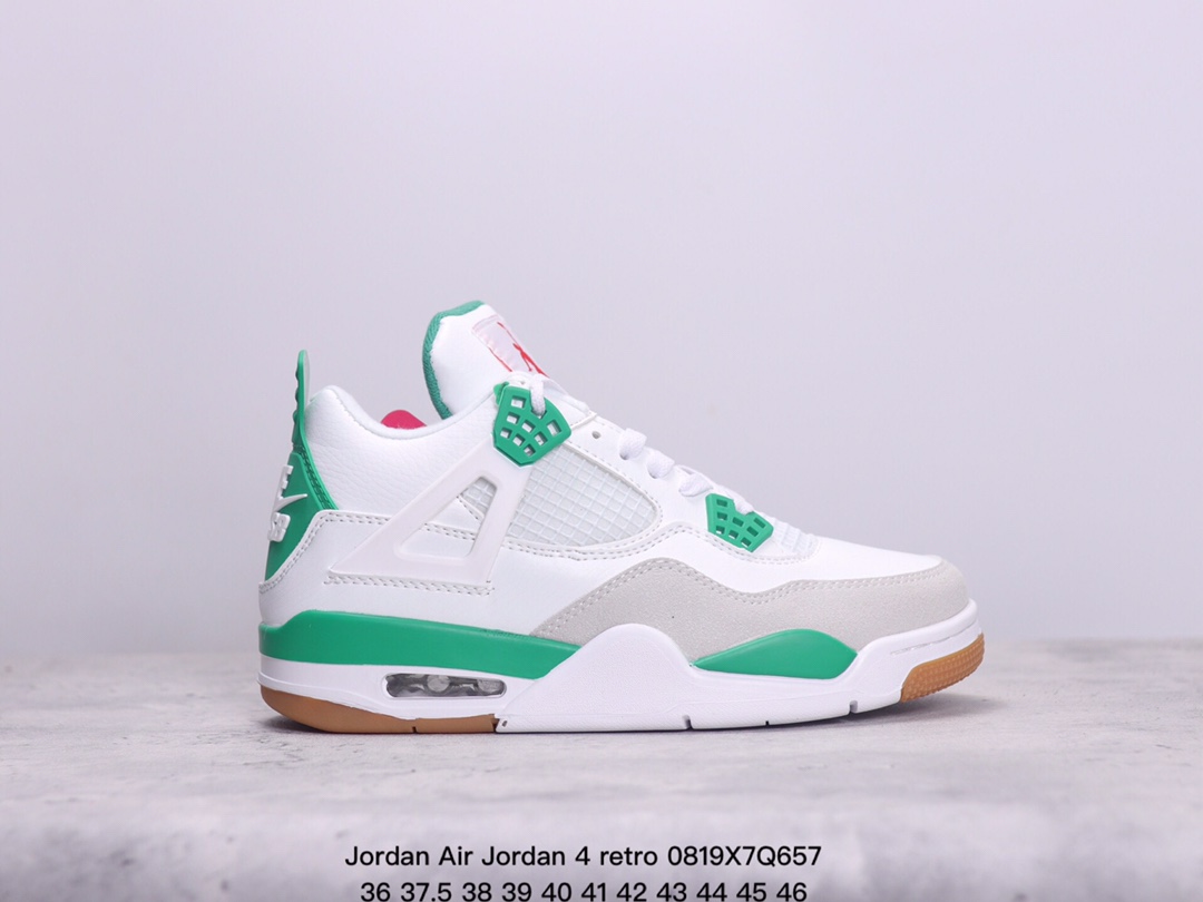 Jordan Air Jordan 4 retro  初号机潮流 中帮复古篮球鞋男女款XM0820Q6571